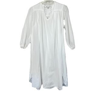 Vintage Priamo Nightgown One Size White Victorian Lace Romantic Prairie Boho